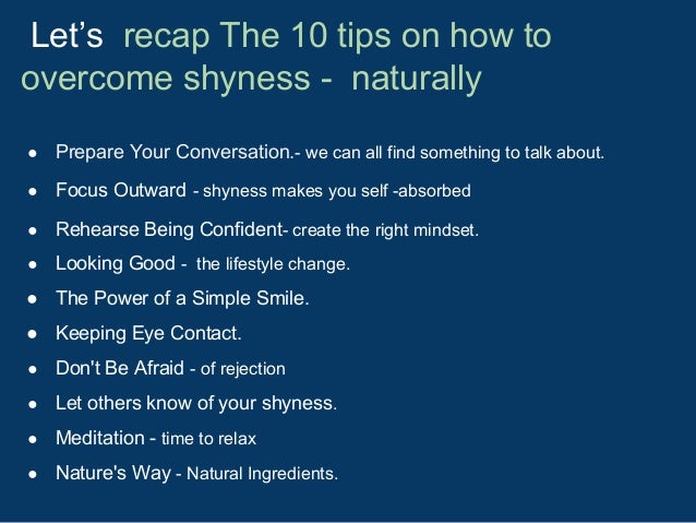 Overcome I My Can Shyness How Overcome I My Can Shyness How